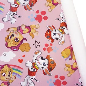 Бумага упаковочная "Щенячий патруль" (дизайн для девочек)