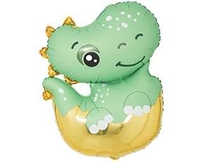 Фольгированный шар "Динозаврик Малыш в яйце"