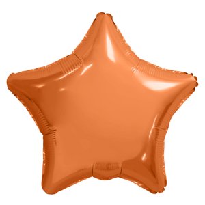Фольгированный шар Звезда Папайя