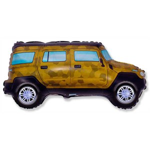 Фольгированный шар "Внедорожник (военный)"