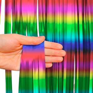 Занавес "Дождик" Разноцветный, 1*2 м.