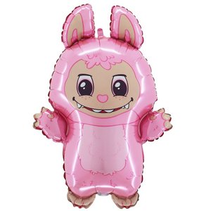 Фольгированный шар "Эльф плюшевая кукла розовая"