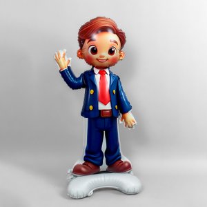 Ходячая фигура "Ученик", на подставке (надув воздухом)