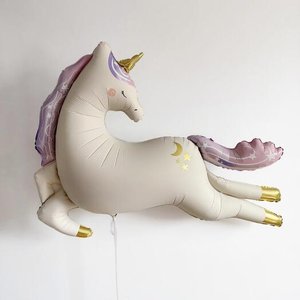 Фольгированный шар "Единорог летящий" Party Deco