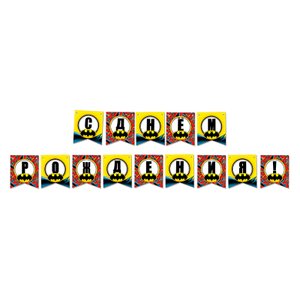 Гирлянда-буквы "С Днем Рождения" Бэтмен / Batman