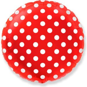 Фольгированный шар "Горох (Красный)"