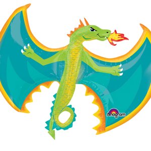 Фольгированный шар "Огнедышащий дракон"