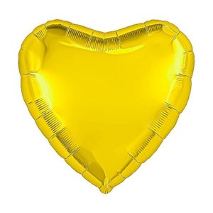 Фольгированный шар Сердце Золотой 76 см