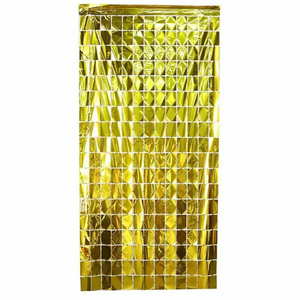 Занавес "Прямоугольная стена" Золото, 1*2 м.