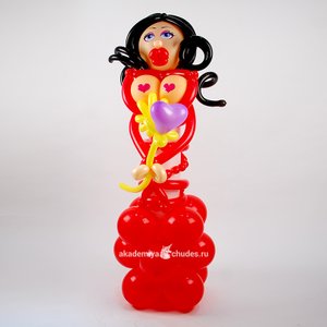 Фигура из шаров "Страстная красотка"