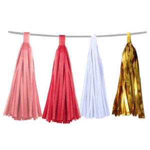 Тассел-гирлянда Ассорти Бургундия (4 цвета)