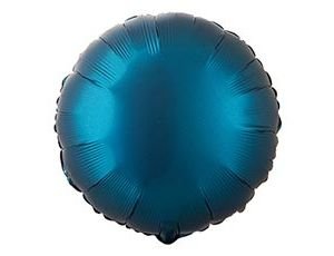 Фольгированный шар "Круг Сатин Petrol Blue"