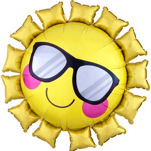 Фольгированный шар "Солнце в очках"