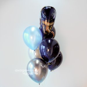 "Веном" фонтан из 7 воздушных шаров