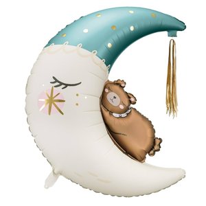 Фольгированный шар "Мишка на луне"