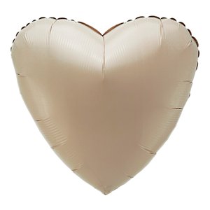 Фольгированный шар Сердце Мистик крем