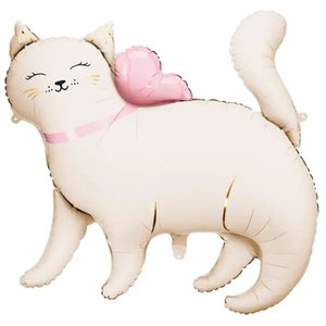 Фольгированный шар "Кошка White" PartyDeco 83 см