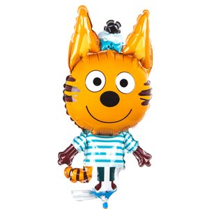 «Три кота Коржик» мини, фольгированный шар на палочке (воздух)