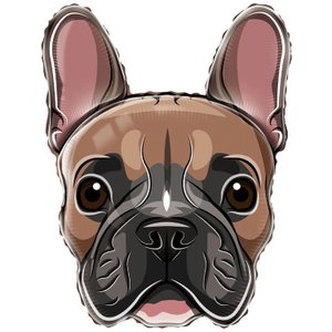 Фольгированный шар "Собака бульдог"