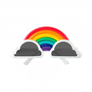 Карнавальные очки "Радуга с облаками"