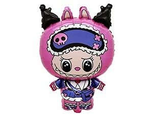 Фольгированный шар "Монстрик зубастый плюшевый фукс"