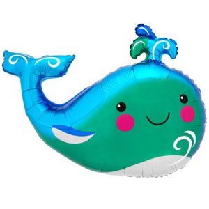 Фольгированный шар "Кит веселый"