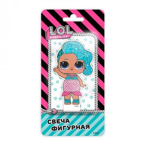 Парафиновая свеча "Кукла ЛОЛ"