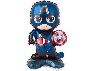 Ходячая фигура "Мститель Капитан", на подставке (надув воздухом)