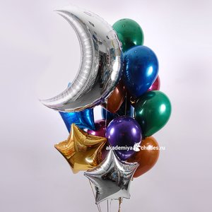 "Ночные огни" фонтан из 13 воздушных шаров