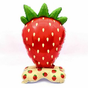 Ходячая фигура "Клубника", на подставке (надув воздухом)