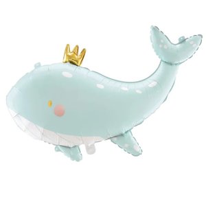 Фольгированный шар "Китенок с короной"