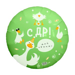 Фольгированный шар "С Днем рождения гусь"