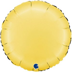 Фольгированный шар Круг Сатин Banana Yellow