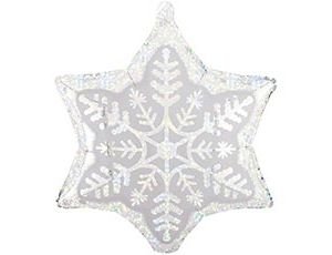 Фольгированный шар "Снежинка блеск"