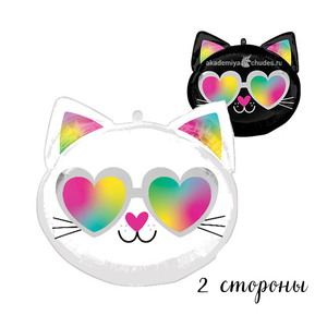Фольгированный шар "Кошечка голова"