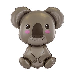 «Коала» мини, фольгированный шар на палочке (воздух)