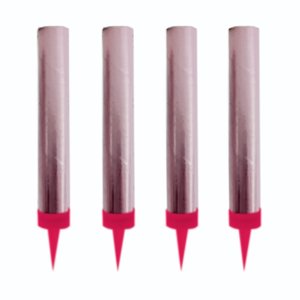 Холодные фонтаны в торт "Розовое пламя" 4 шт, 30 сек (бенгальские огни, свечи)