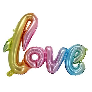 Фольгированная гирлянда "Love" (надпись, надув воздухом)