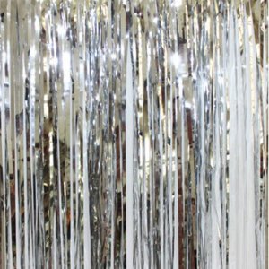 Занавес "Дождик" Серебряный
