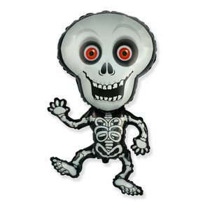 Фольгированный шар "Скелет с красными глазами"