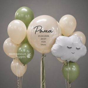 "Облачко первых измерений" набор из 14 воздушных шаров