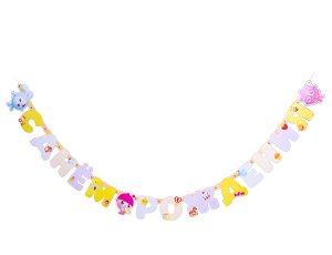 Гирлянда-букв ДР Малышарики Флажки