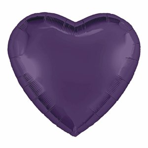 Фольгированный шар Сердце Темно-фиолетовый 91 см