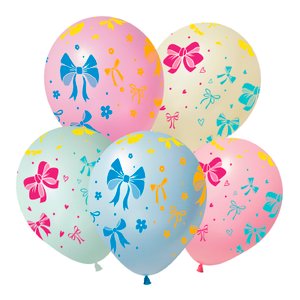 Воздушный шарик "Бантики ассорти"
