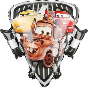 Фольгированный шар "Тачки, Герб Радиатор-Спрингс"