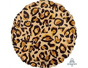 Фольгированный круг "Тигр Леопард принт"