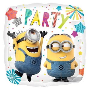 Фольгированный шар "Миньон на вечеринке"