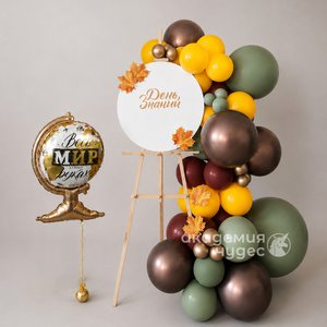 "Изучаем мир" композиция из воздушных шаров