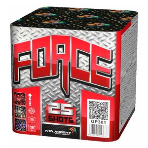 Батарея салютов "Сила" 0,6" 25 выстр, 20 сек. 3 эффекта