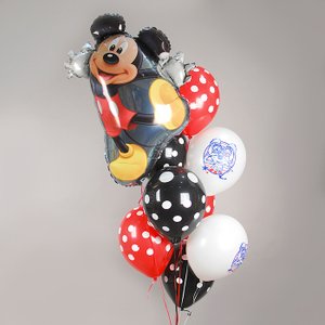 "Маус-Пати (с Микки Маусом)" фонтан из 9 воздушных шаров
